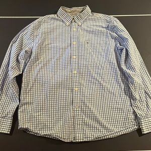 Tommy Hilfiger Men’s Blue Button Dress Shirt Large
